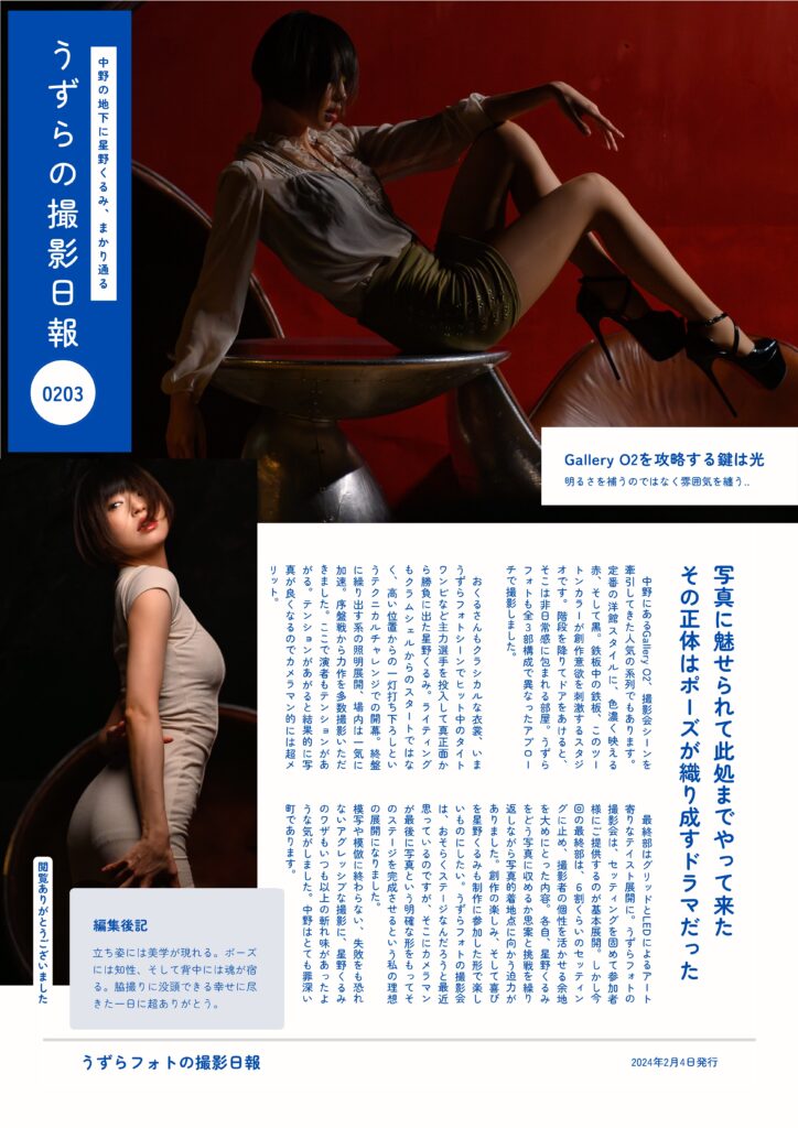 【撮影日報】中野はローキー撮影が似合う街